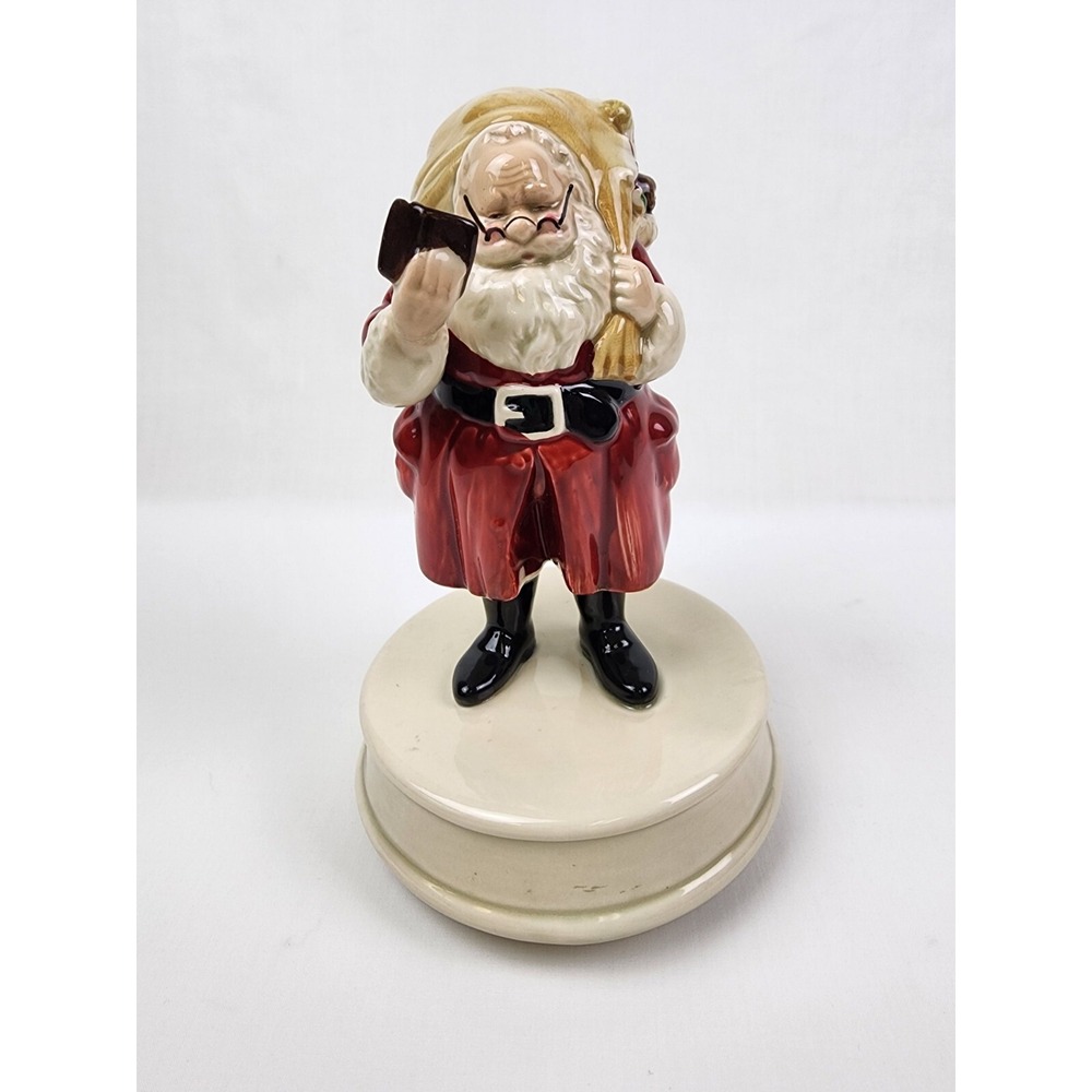 VINTAGE Otagiri 7" Santa Figurine Musical Santa Claus‎ is Coming to Town Japan